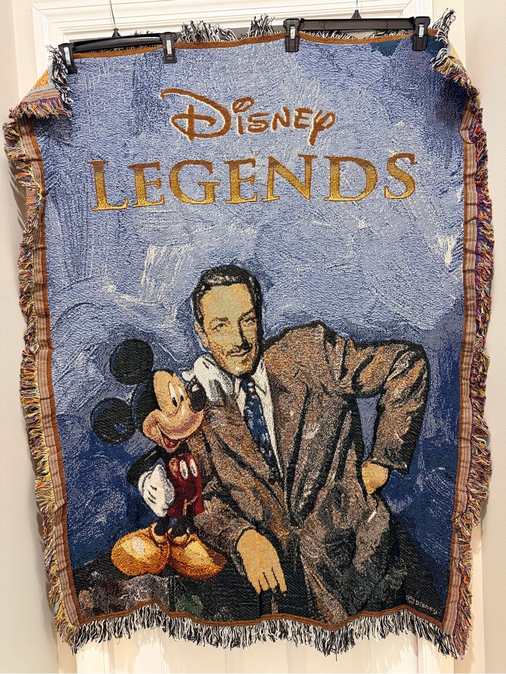 Disney DVC Member Cruise 2007 “Disney Legends” Woven Tapestry Throw 🌟
